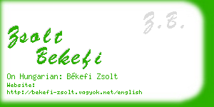 zsolt bekefi business card